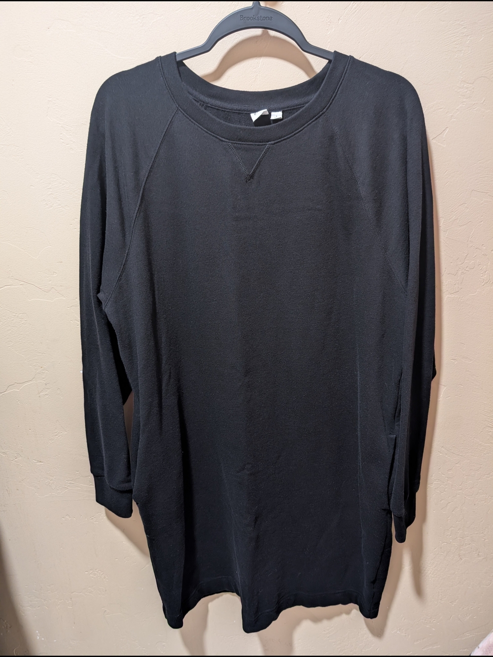EUC Woman's GAP Crew Neck Sweater Sweatshirt Dress Black Large/Tall